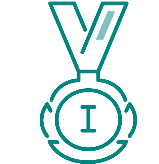 vectortekening van een medaille