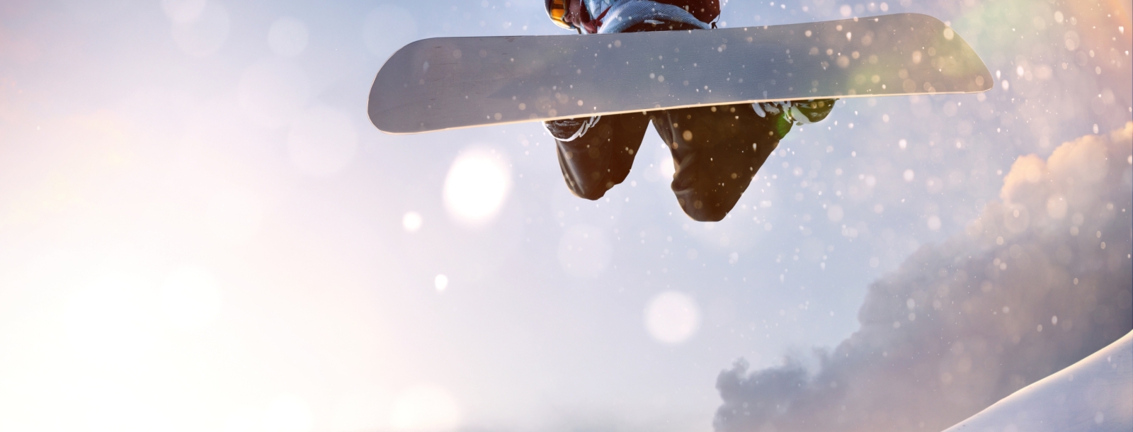 snowboarder in vlucht