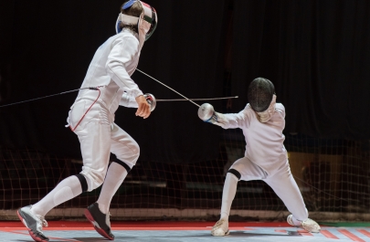 2 schermers in duel