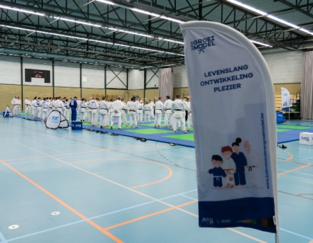 eventflag tijdens een judo training