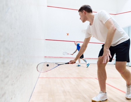 duo in squashzaal